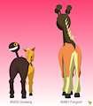 Girafarig Family Buttdex Entry by pichu90