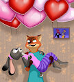 Nick Wilde and Judy Hopps by Tylaryla
