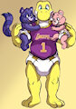 Holding His Caring Babies BY Wellek by showtimeyoshi