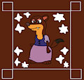 Duke Weaselton as Megavolt's Princess Costume