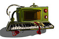 INKTOBER 2026 - DAY 17 - DIRECTLY FROM THE DOOHICKEY CORPORATION.. (PROMPT:CONTRAPTION) by SankasRedPanda