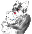There with a friendly hug