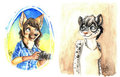 Eli & Diana, traditional badges