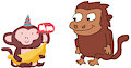 Monkey (The Simpsons) and Monkey (artmoryachok) by CBCAmesburyFan