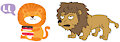 Lion (The Simpsons) and Lion (artmoryachok)