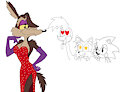 Wile E. Coyote flirting Roadrunner FT. Sonic and Tails by JJJTechno2003