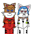 Mobian Rei And Asuka by jeremycrimson