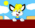 Happy the Fox on the Hayride by FoxLover2002