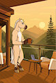 Cody's Moring Pause by ArtsbyAdelyn