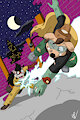 CM - Electric Rat (His Niece, Actually) VS Electric Ferret by KendraEevee