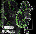 [ADOPTABLE] / Mystic Jade Protogen