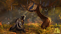 Crow tree (collaboration with Elkir) by MelodyOfForest