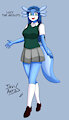 Lucy the axolotl, updated look by JavithecyborgGX20