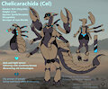 Cel's ref sheet + design by ErroKioslem