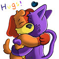 Hugs! Telegram Sticker! by SomeStickyGoo