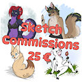 Sketch Commissions OPEN - Emergency by fennekfuchs