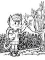 Cat and Caterpillar by billcat