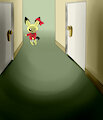 Dark Hallway -By ConejoBlanco-
