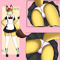 Comm: Golden Fox as maid by JavithecyborgGX20