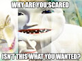 Why Are You Scared? Isn't This What You Wanted? by MintymarinA