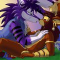 Tamias and Wolfee Kissing