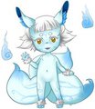 Chibi Kitsune by bottledpaperstars