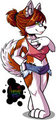 My sister told me to draw her as a Red Husky.