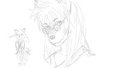 gift rough draft Fursona by Kakuyon