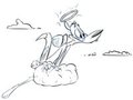 Up On Cloud Nine...Owait. by Weaselgrease