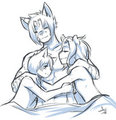 Cuddling Cats