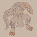 Komodo Dragon WIP by CosmikPepper
