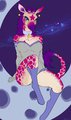 Sitting on the moon by MistyHusky84