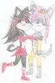 Catalina and a Wolf girl - Sexy kissing scene