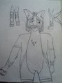 Breeze, Sketch (uncolored)  by PandaStorm
