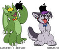 Luketh & Jes'ad's phone stickers