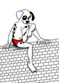 A big Kid on a small wall