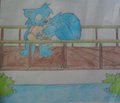 Eu? Vou brincar de "poohsticks".