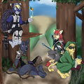 Adventuring break by DarkBlueAnt