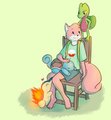 [coloured sketch] squirrelfox