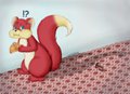 las ardillas no saben de ofrendas. by RisuNeko