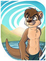 Dusty in the river