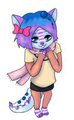 Blueberry in fall clothes! by PrincessInky
