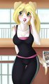 At the Gym by WolfLady