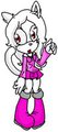 Willow the Albino Cat by 50shadesofpitchblack