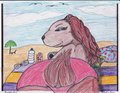 Sexy Arinel on the beach colored by PurpleGriffin