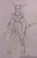 Feline Warrior  WIP by Pwnbunny