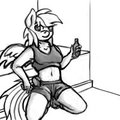 Rainbow Dash Taking A Breather