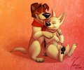 Dodger and Bolt Love by Sonkenishen