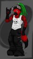 Edd the hyena commish by Kallia