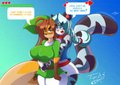A kitsune clothed in green